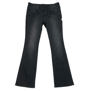 Urban Outfitters BDG Black Denim Black Stretch Soft Flare Jeans